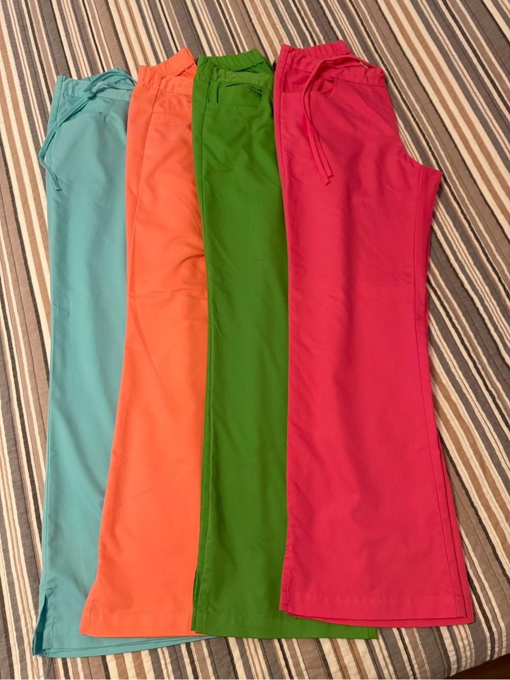 Barco Uniforms Sweatpants in Teal, Coral, Green & Pink